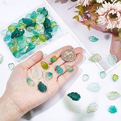 100Pcs 10 Style Transparent Glass Pendants&nbsp;GLAA-SC0001-65