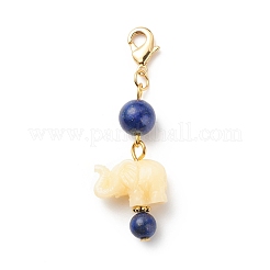 Natural Gemstone Beaded Pendant Decorations&nbsp;HJEW-JM00711-01