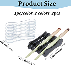 2Pcs 2 Colors Plastic Nail Art Pen Storage Rack&nbsp;AJEW-GF0012-98