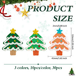 30Pcs 3 Colors Polyester Clothing Patches&nbsp;PATC-MA0001-52