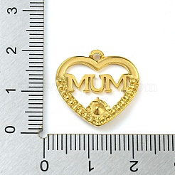 Ion Plating(IP) Real 18K Gold Plated 304 Stainless Steel Rhinestone Pendants&nbsp;STAS-P341-08G-01