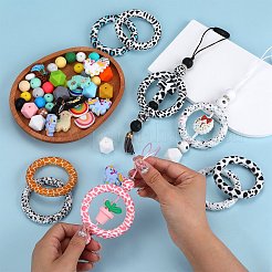 32Pcs 16 Styles Food Grade Eco-Friendly Silicone Pendants&nbsp;SIL-SZ0001-64B