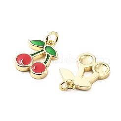 Brass Enamel Charms&nbsp;KK-L237-029G-02