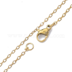 304 Stainless Steel Cable Chains Necklace for Men Women&nbsp;NJEW-N050-A02-G15