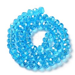 Anti-Tarnish Glass Beads Strands&nbsp;GR12MMY-20L