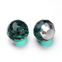 Faceted Round Glass Cabochons&nbsp;GGLA-L008A-M