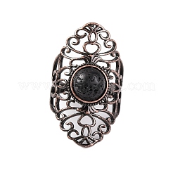 Natural & Synthetic Gemstone Retro Finger Rings&nbsp;RJEW-B067-02R