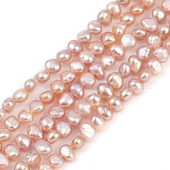 Natural Cultured Freshwater Pearl Beads Strands&nbsp;PEAR-P064-19B-05B