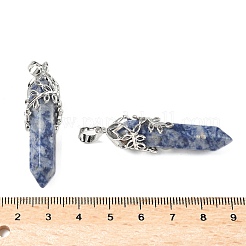 Natural Blue Spot Jasper Pendants&nbsp;G-M450-01P-11