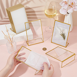 20Pcs Rectangle Acrylic Table Card Stands Display Holder&nbsp;ODIS-WA0001-04B