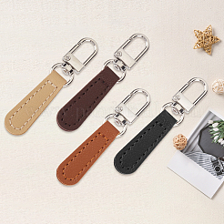 8Pcs 4 Colors PU Leather Zipper Pulls for Handbags Luggage and Jacket&nbsp;FIND-CL0002-10