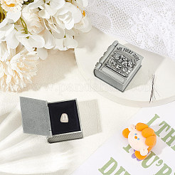 2Pcs 2 Styles Alloy My First Curl and My First Tooth Book Keepsake Box&nbsp;ODIS-WH0043-71