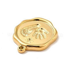 Ion Plating(IP) 304 Stainless Steel Pendant Rhinestone Settings&nbsp;STAS-I197-001G