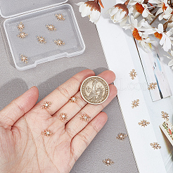 20Pcs Brass Pave Clear Cubic Zirconia Connector Charms&nbsp;KK-GO0001-67