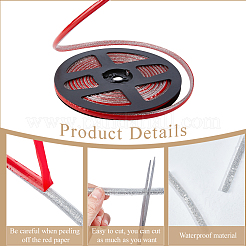 PVC Plastic Edge Banding&nbsp;AJEW-GF0013-89A-06