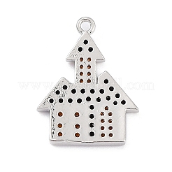 Rack Plating Brass Cubic Zirconia Pendants&nbsp;KK-D031-05P