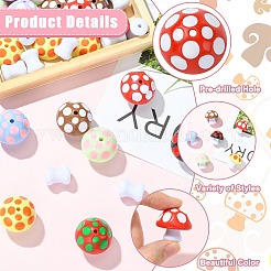 40Pcs 2 Styles Opaque Acrylic Beads&nbsp;MACR-CJ0002-49