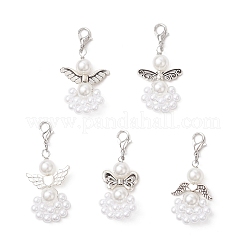 ABS Plastic Imitation Pearl Pendant Decorations&nbsp;HJEW-JM03634