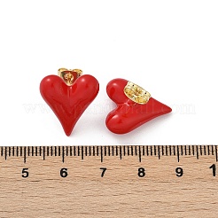 Brass Enamel Stud Earrings for Women&nbsp;EJEW-A126-02G