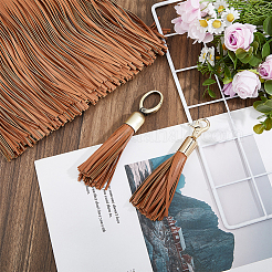 2M PU Imitation Leather Tassel Lace Trims&nbsp;SRIB-FH0001-05