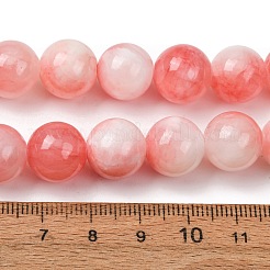 12MM Dyed Natural Green Jade Round Beaded Necklaces&nbsp;GG-CBAA808-04P-E