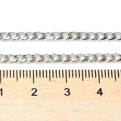 Non-Tarnish 304 Stainless Steel Curb Chain Necklace Making&nbsp;X-STAS-A028-N108P