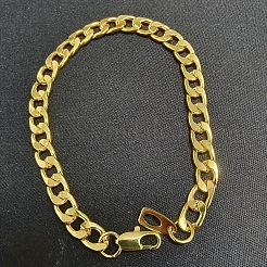 Alloy Cuban Curb Chains Necklaces & Bracelets Sets for Men&nbsp;WG37A02-01