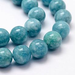 Natural White Jade Imitation Amazonite Beads Strands&nbsp;G-F364-16-8mm