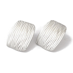 Non-Tarnish Stripe Rectangle 304 Stainless Steel Stud Earrings for Women&nbsp;EJEW-I303-05P