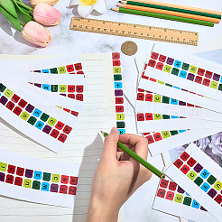 15Pcs Paper Letter Self-Adhesive Stickers&nbsp;DIY-SP0006-56B