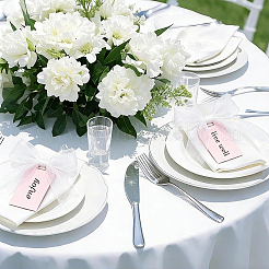 20Pcs Acrylic Wedding Seat Label&nbsp;AJEW-BM0001-24B