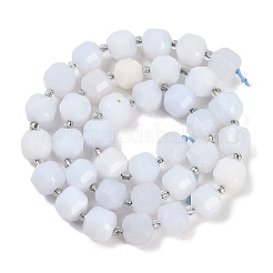 Natural Blue Chalcedony Beads Strands&nbsp;G-B125-O04-01