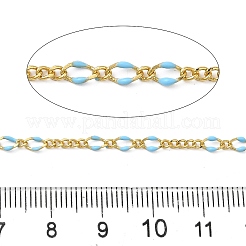 Brass Enamel Figaro Chains&nbsp;CHC-L053-09G-04