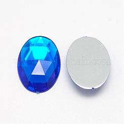 Acrylic Rhinestone Flat Back Cabochons&nbsp;GACR-Q011-30x40-05