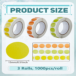 3 Rolls 3 Colors Paper Stickers&nbsp;AJEW-LP0002-84B