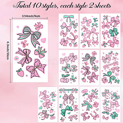 20 Sheets Luminous Water Proof Removable Temporary Tattoos Stickers&nbsp;AJEW-SP0002-81A
