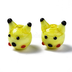Handmade Bumpy Lampwork Beads Strands&nbsp;LAMP-Q031-005