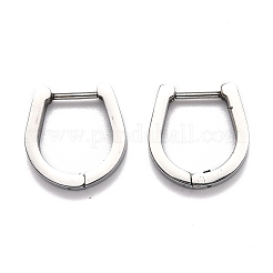 Tarnish Resistant 304 Stainless Steel Huggie Hoop Earrings&nbsp;STAS-J033-14A-P
