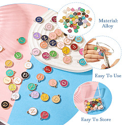 52Pcs 2 Styles Alloy Enamel Pendants&nbsp;ENAM-TA0003-15