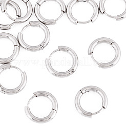 6 Pairs Tarnish Resistant 202 Stainless Steel Huggie Hoop Earrings&nbsp;EJEW-TA0001-56