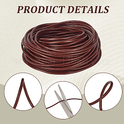 10M Round Cowhide Leather Cord&nbsp;WL-CL0001-32C-03