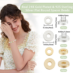 80Pcs 4 Styles Brass Spacer Beads&nbsp;KK-BBC0010-62