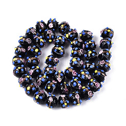 Handmade Gold Sand Lampwork Beads&nbsp;LAMP-N038-02A