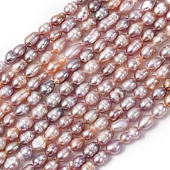 Natural Cultured Freshwater Pearl Beads Strands&nbsp;PEAR-F020-02B