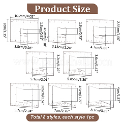 Transparent Acrylic Templates&nbsp;AJEW-WH0475-52B