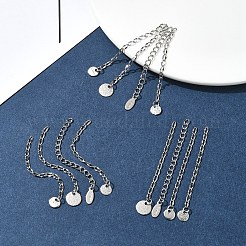 12Pcs 4 Styles 304 Stainless Steel Chain Extender&nbsp;FIND-FS0002-96B