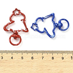 Spray Painted Alloy Swivel Lobster Clasps&nbsp;PALLOY-K004-05