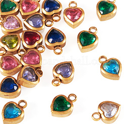 20Pcs 304 Stainless Steel Rhinestone Pendants&nbsp;STAS-TA0002-91