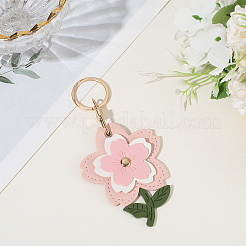 1Pc PU Imitation Leather Keychain&nbsp;KEYC-SP0001-44A