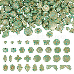 92Pcs Opaque Acrylic Beads&nbsp;OACR-TA0003-77